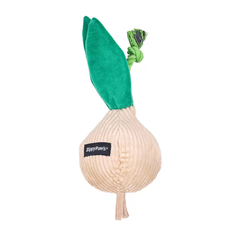 ZippyPaws Crinkle Crops Dog Toy- Onion