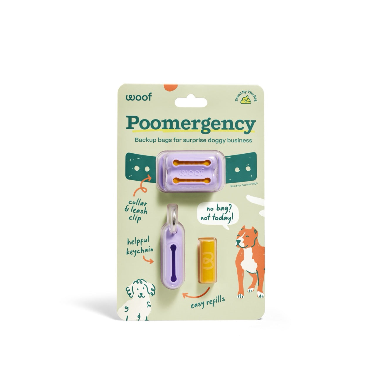 Woof Poomergency Poo Bags & Poo Holders