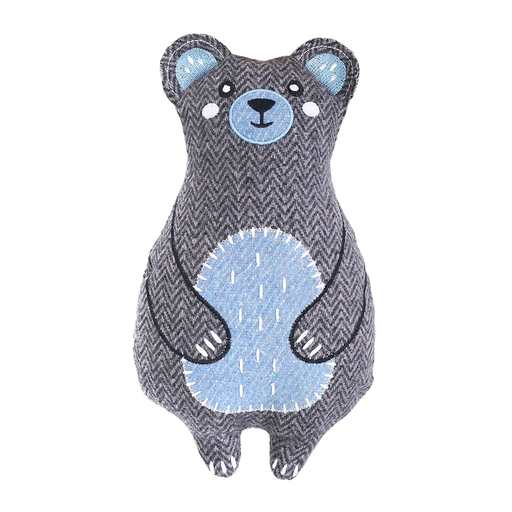 ZippyPaws Cotton & Suede Eco Dog Toy - Bear