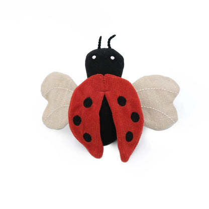 ZippyPaws Cotton & Suede Eco Dog Toy - Ladybug