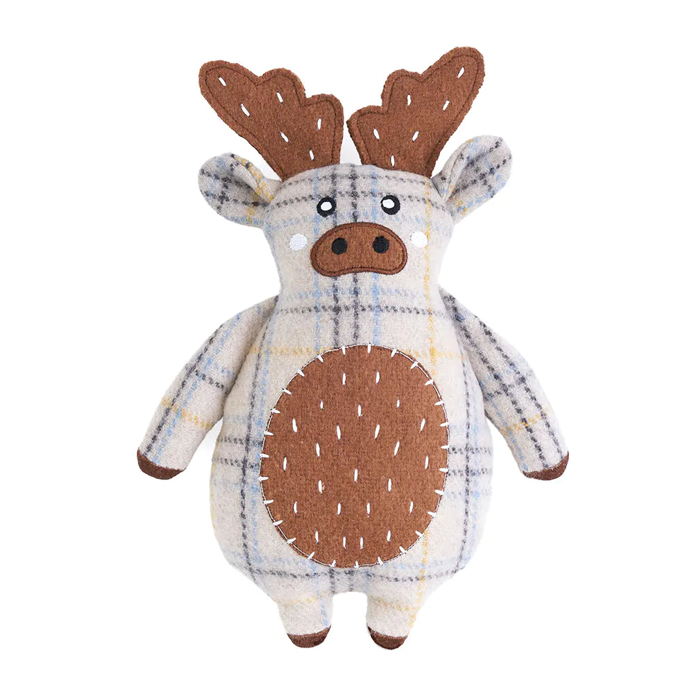 ZippyPaws Cotton & Suede Eco Dog Toy - Moose
