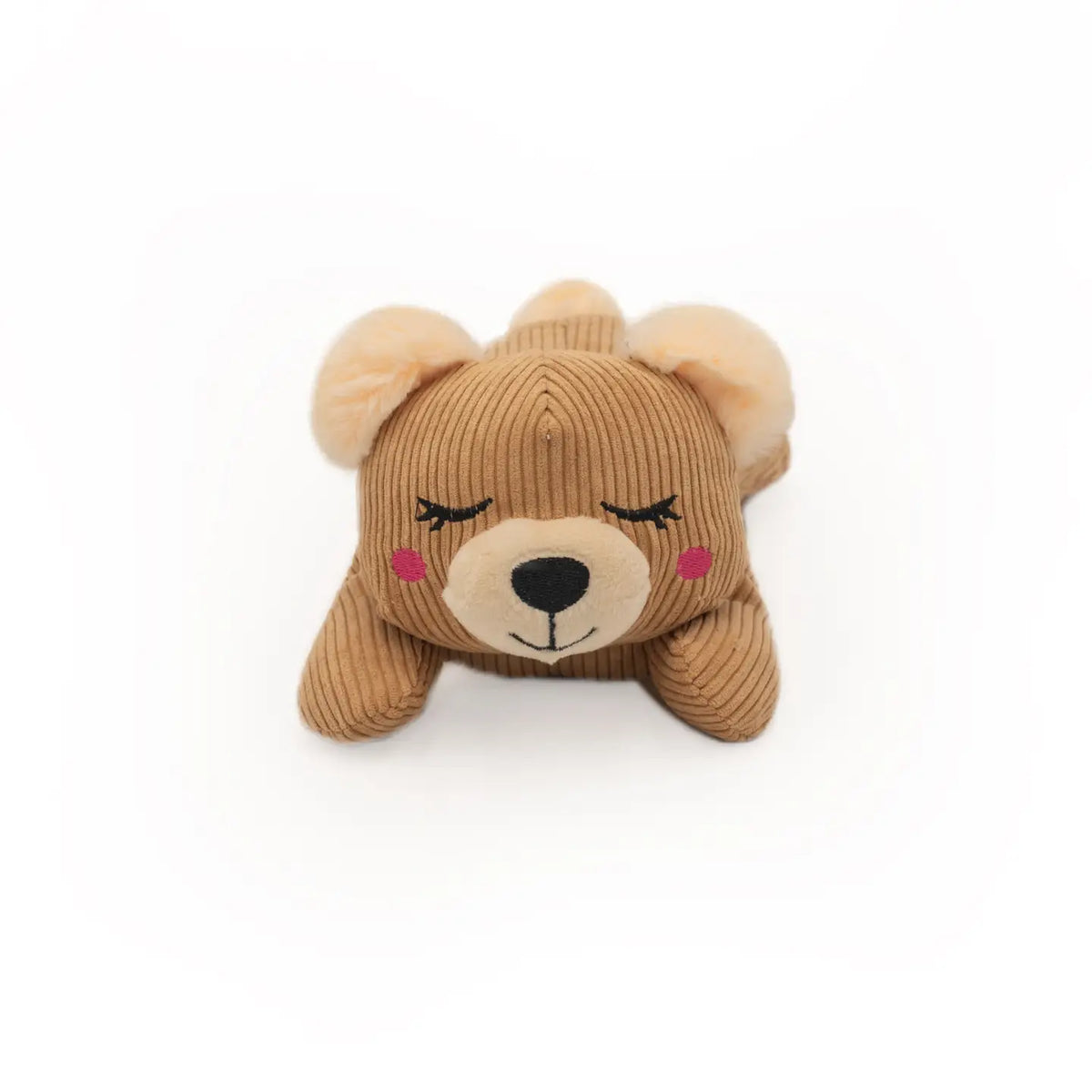 ZippyPaws Snooziez with Shhhqueaker Dog Toy - Bear