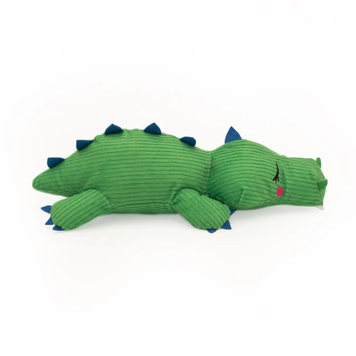 ZippyPaws Snooziez with Shhhqueaker Dog Toy - Alligator