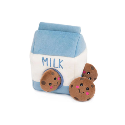ZippyPaws Burrow Dog Toy - Milk and Cookies