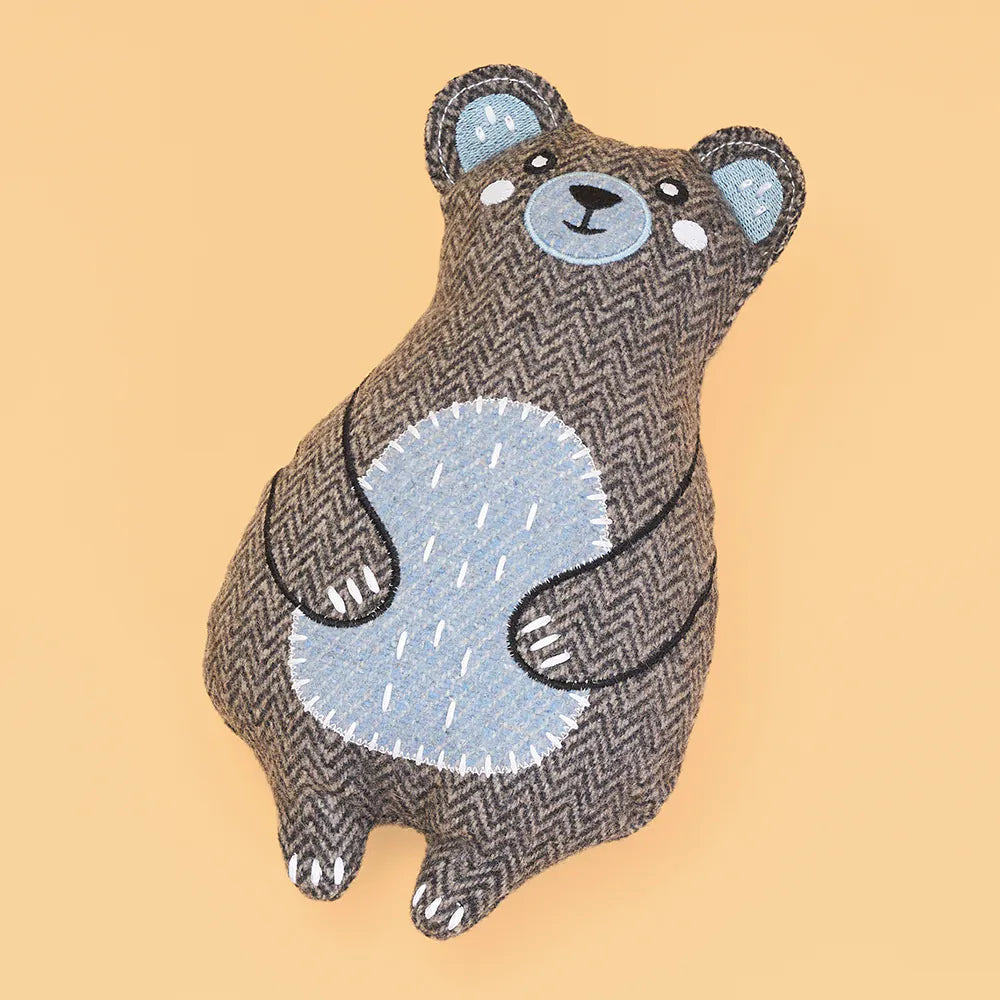 ZippyPaws Cotton & Suede Eco Dog Toy - Bear