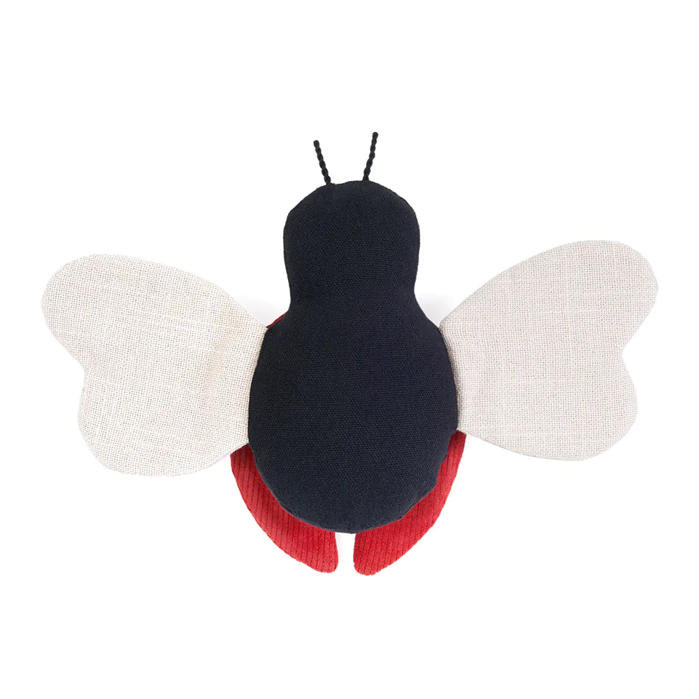 ZippyPaws Cotton & Suede Eco Dog Toy - Ladybug