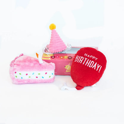 ZippyPaws New Puppy Dog Toy Birthday Box Gift Set