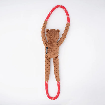 ZippyPaws Ropetugz Dog Tug Toy - Love Heart Bear