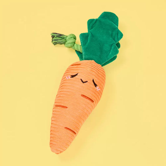 ZippyPaws Crinkle Crops Dog Toy- Carrot