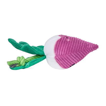 ZippyPaws Crinkle Crops Dog Toy- Radish