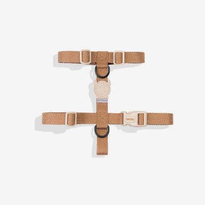 Zee.Dog Naturals H-Harness for Dogs - Dune