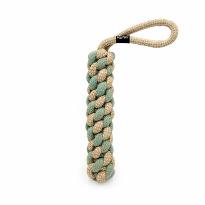 ZippyPaws Cotton & Jute Eco Rope Tug Dog Toy