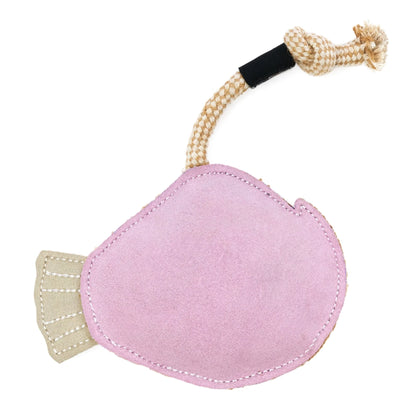 ZippyPaws Suede & Rope Eco Dog Toy - Angler Fish