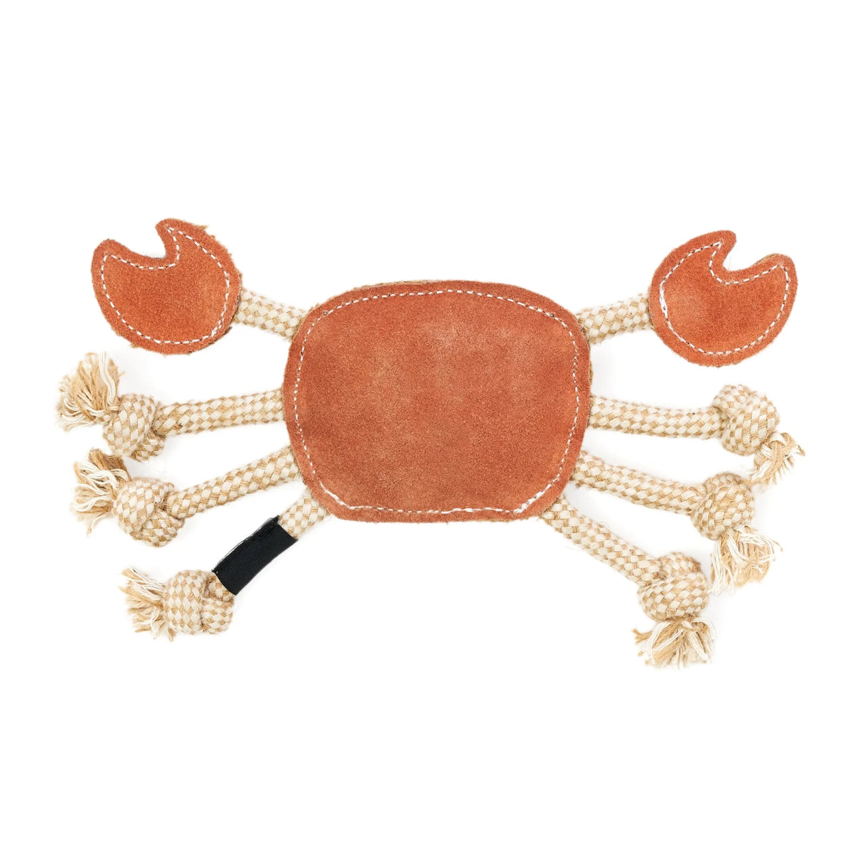 ZippyPaws Suede & Rope Eco Dog Toy - Crab