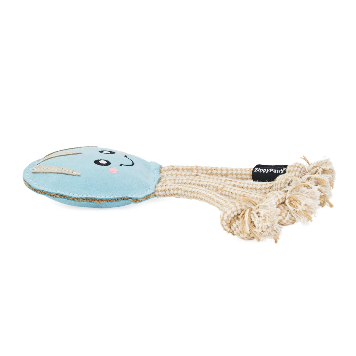 ZippyPaws Suede & Rope Eco Dog Toy - Jellyfish