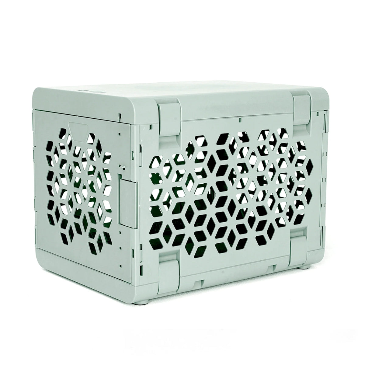 KindTail Pawd® Modern Light Green Collapsible Plastic Dog & Pet Crate