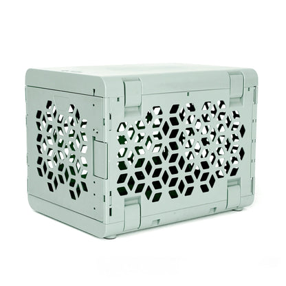KindTail Pawd® Modern Light Green Collapsible Plastic Dog & Pet Crate