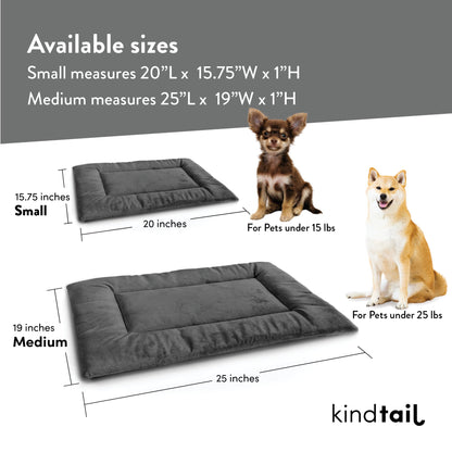 KindTail Pawd® Pad Pet Crate Bed - Light Grey