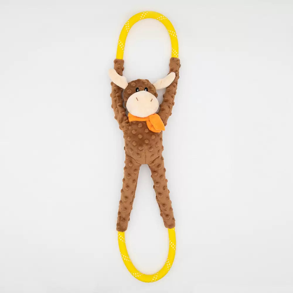ZippyPaws Ropetugz Dog Tug Toy - Moose