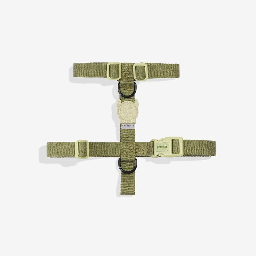 Zee.Dog Naturals H-Harness for Dogs - Moss