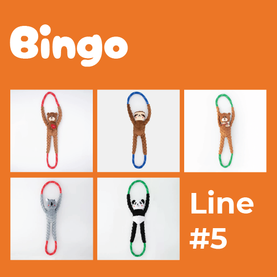 Zippypaws Bingo Line #5