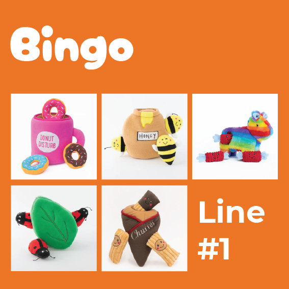 Zippypaws Bingo Line #1