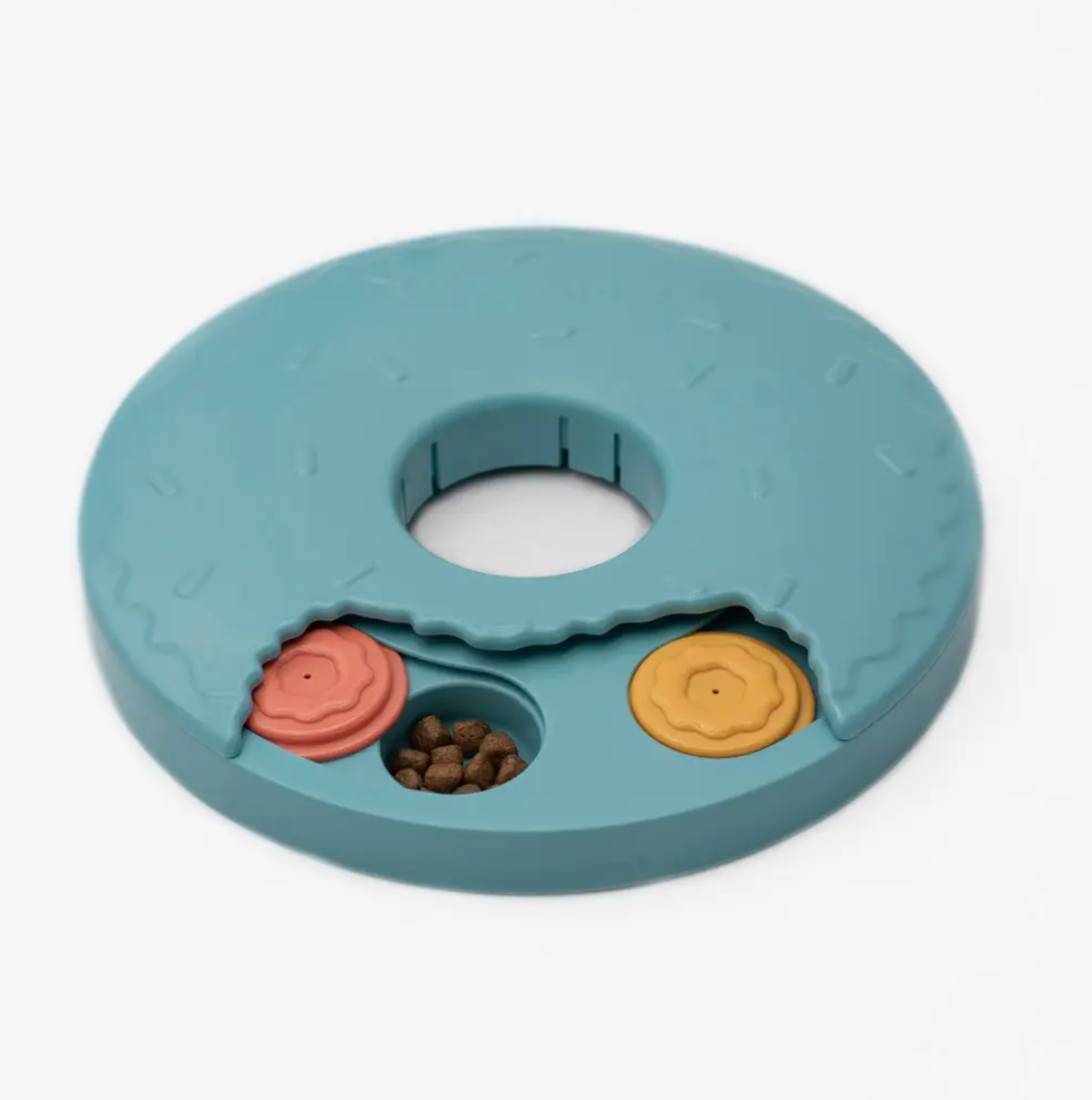 ZippyPaws SmartyPaws Puzzler Slow Feeder Dog Bowl - Donut Slider