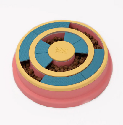 ZippyPaws SmartyPaws Puzzler Slow Feeder Dog Bowl - Wagging Wheel