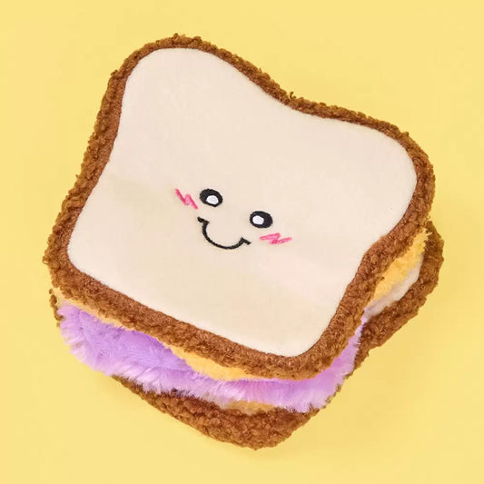 ZippyPaws Snufflerz Stacks Snuffle Dog Toy - PB&J Sandwich