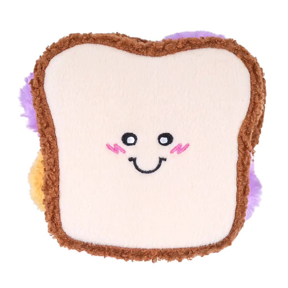 ZippyPaws Snufflerz Stacks Snuffle Dog Toy - PB&J Sandwich