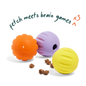 Woof 3-pack Flyball 2-in-1 Dog Ball & Puzzle Toy