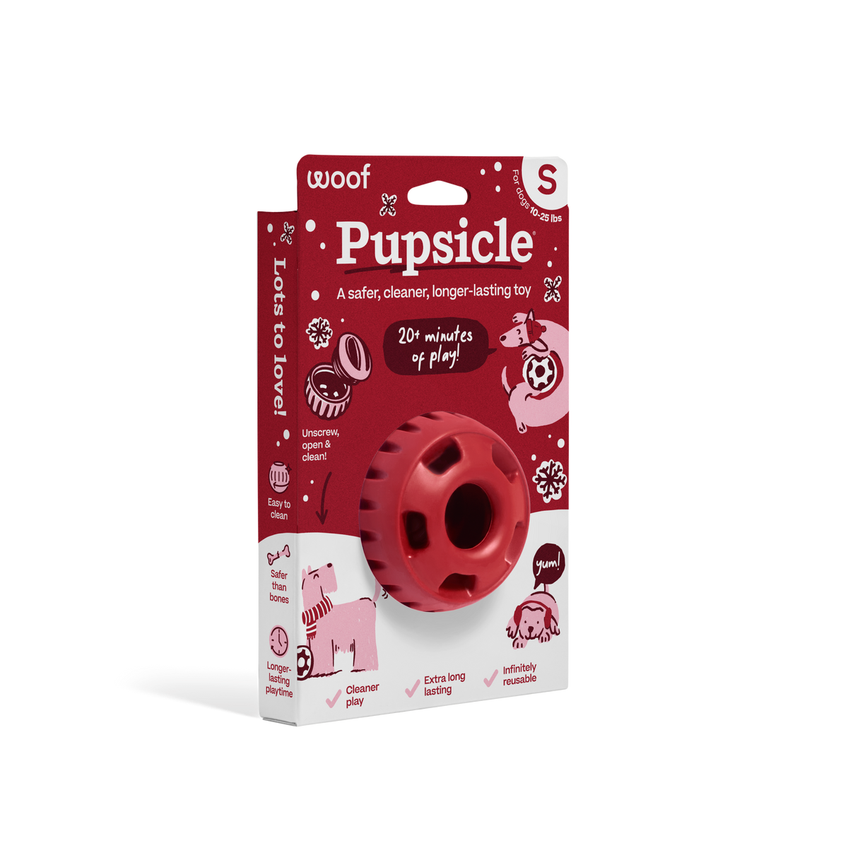 Woof Festive Red Pupsicle Toy