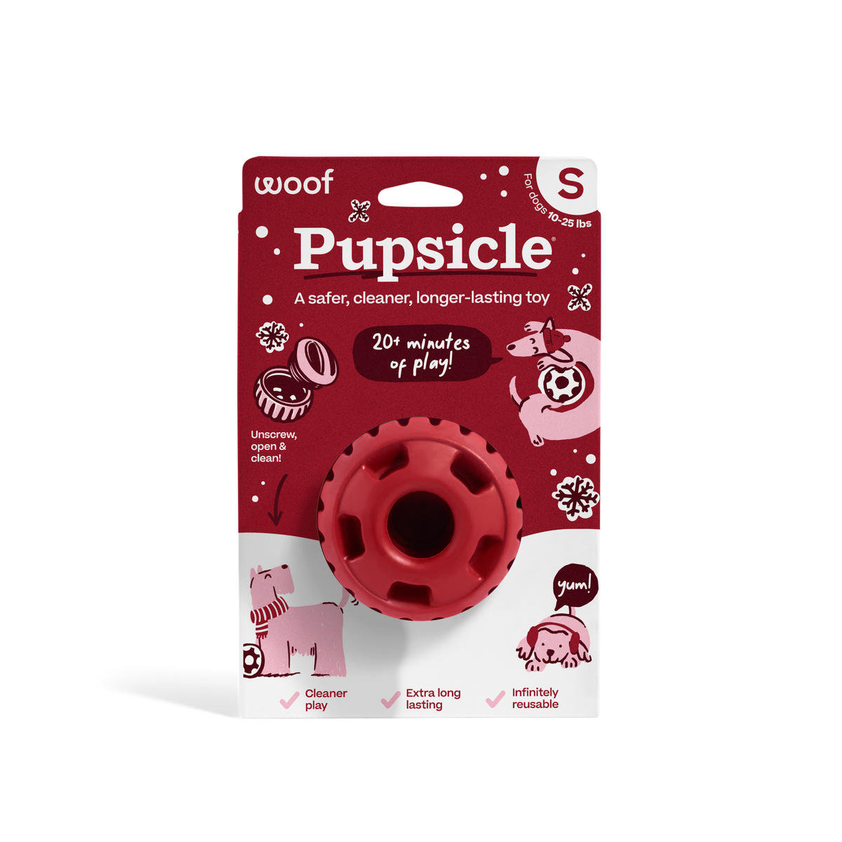 Woof Festive Red Pupsicle Toy