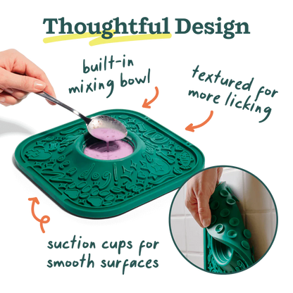 Woof Dog LickMat with Suction Cups