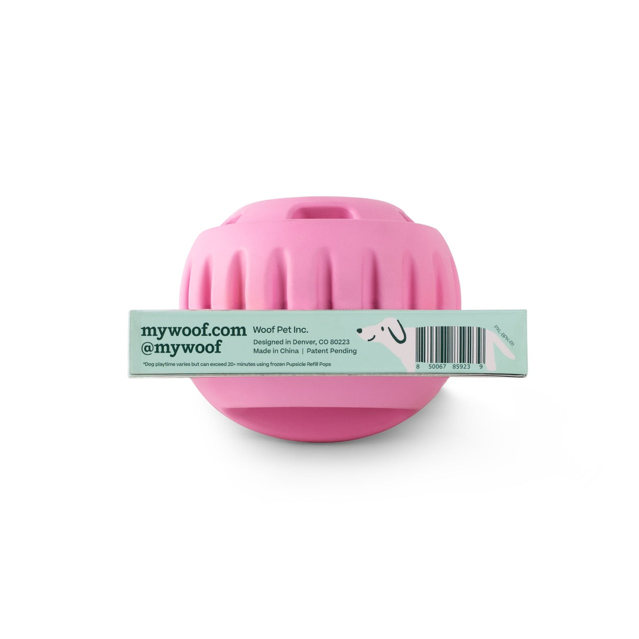 Woof Pink Birthday Pupsicle Toy