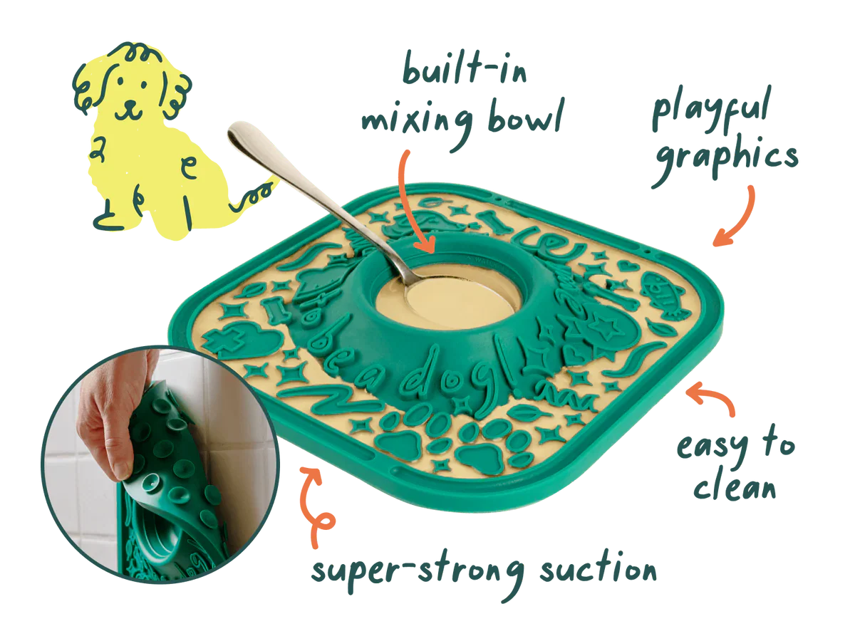 Woof Dog LickMat with Suction Cups