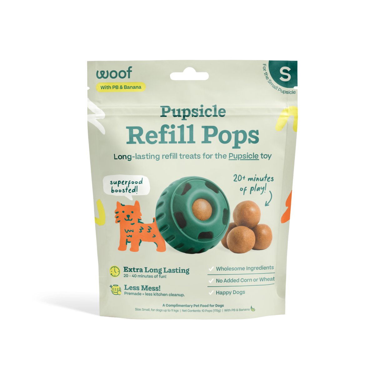 Woof Pupsicle Toy Refill Pops