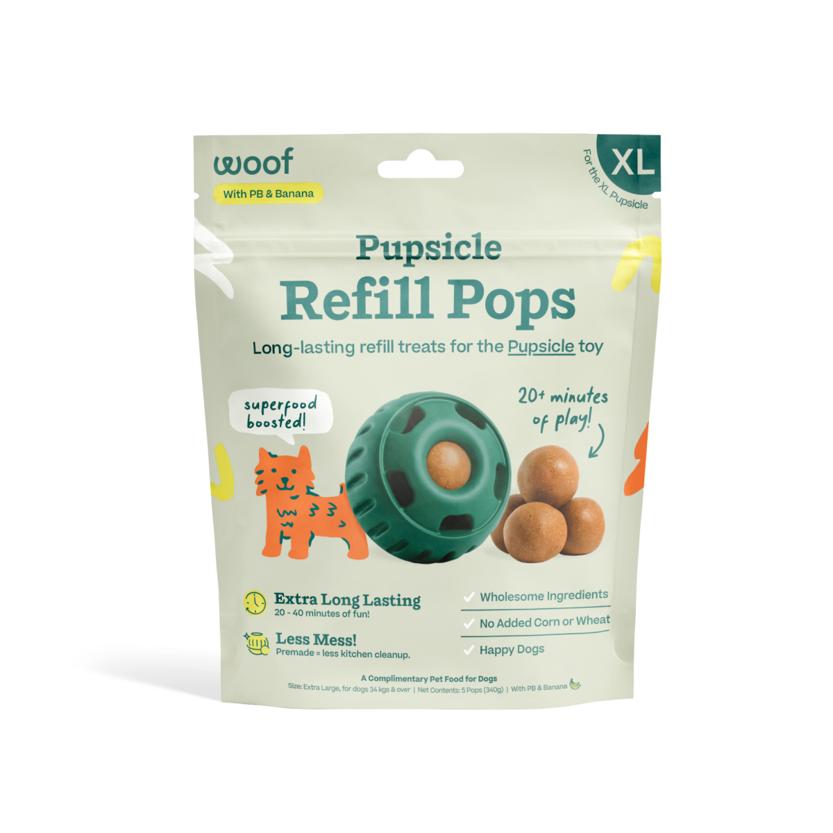 Woof Pupsicle Toy Refill Pops