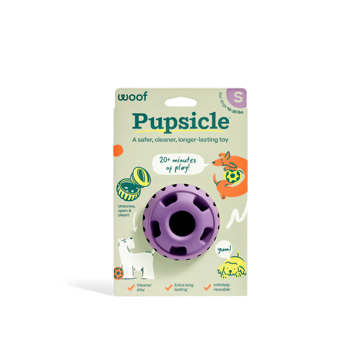 Woof Lavender Pupsicle Toy