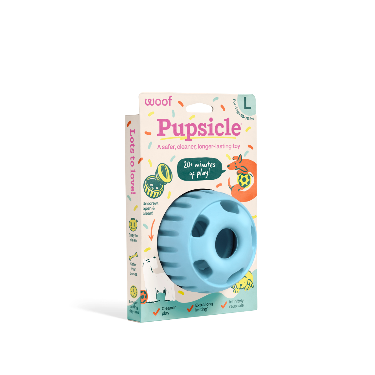 Woof Blue Birthday Pupsicle Toy