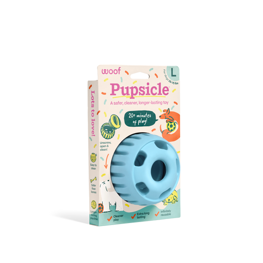 Woof Blue Birthday Pupsicle Toy