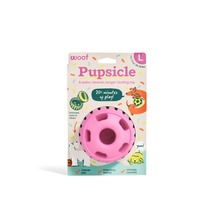 Woof Pink Birthday Pupsicle Toy