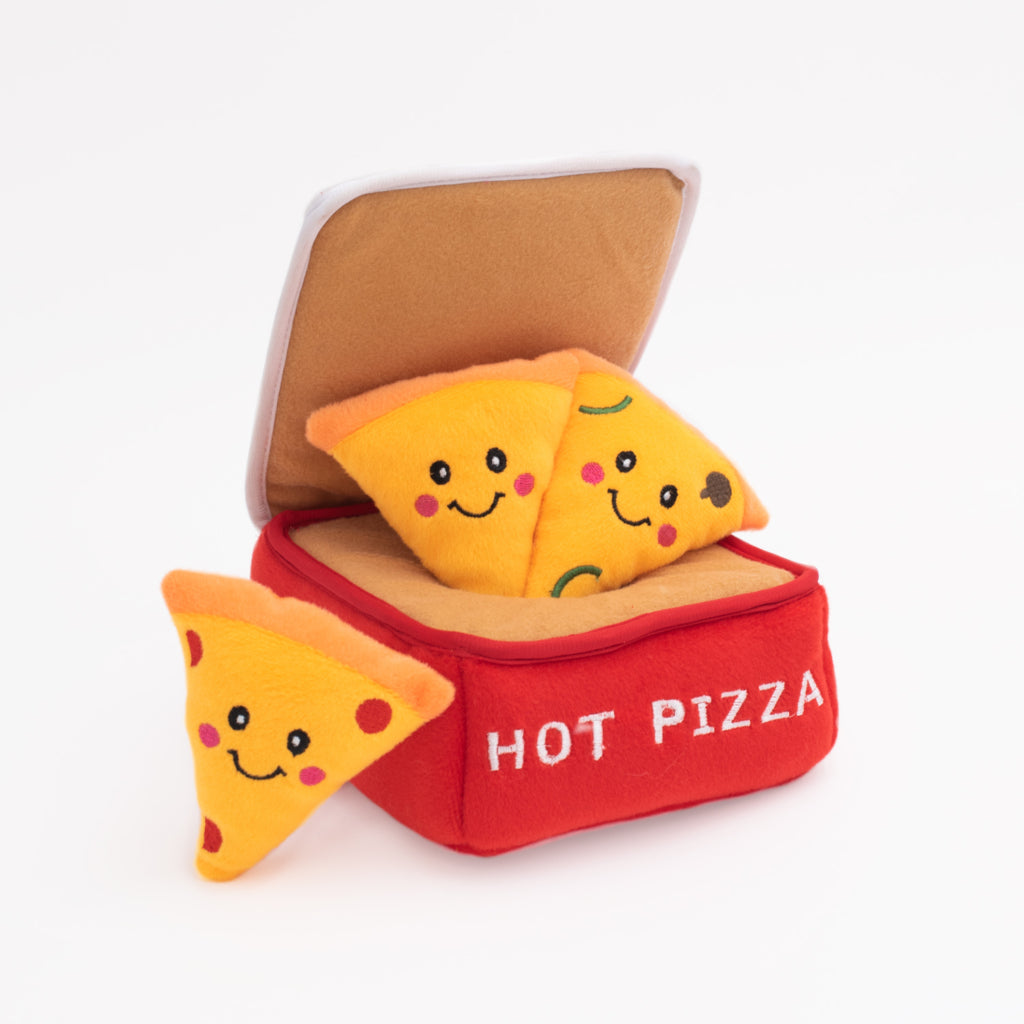 ZippyPaws Burrow Dog Toy - Pizza Box