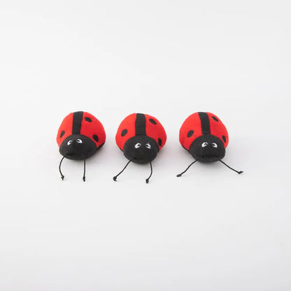 ZippyPaws Burrow Dog Toy - Ladybug in Leaf