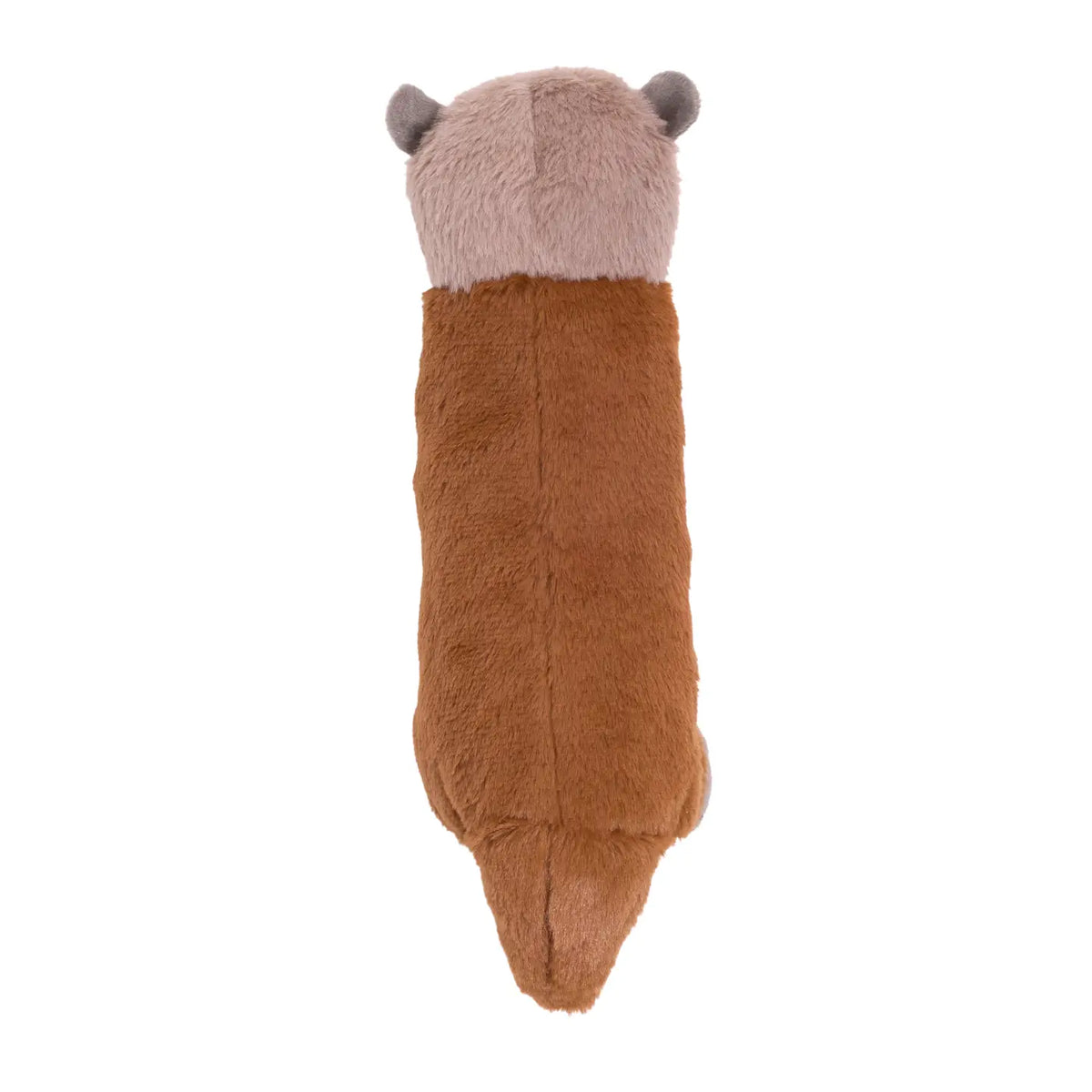 Plush otter toy on a white background