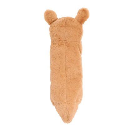 Plush kangaroo dog toy on a white background