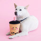 ZippyPaws Nomnomz Dog Toy - Boba Milk Tea