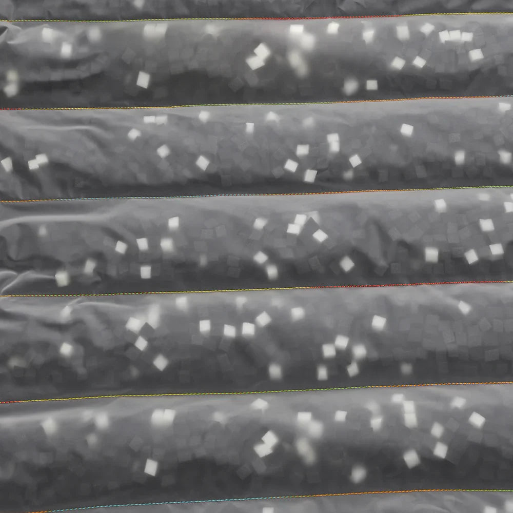 Close-up of air mat cubed foam feature