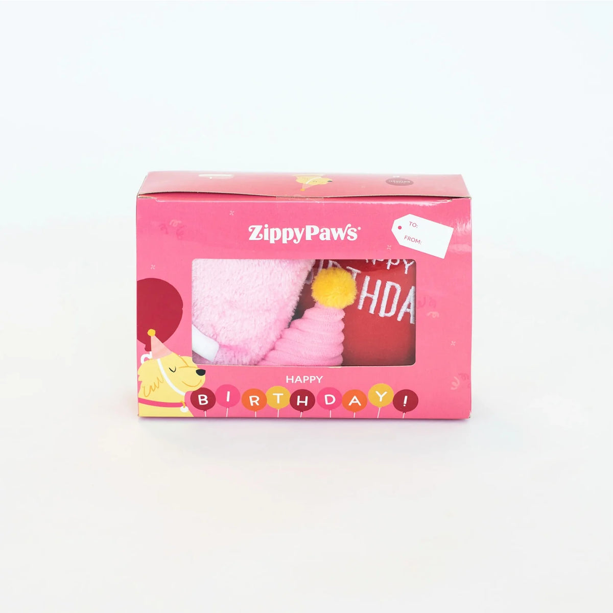 ZippyPaws New Puppy Dog Toy Birthday Box Gift Set