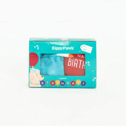 ZippyPaws Dog Toy Birthday Box Gift Set